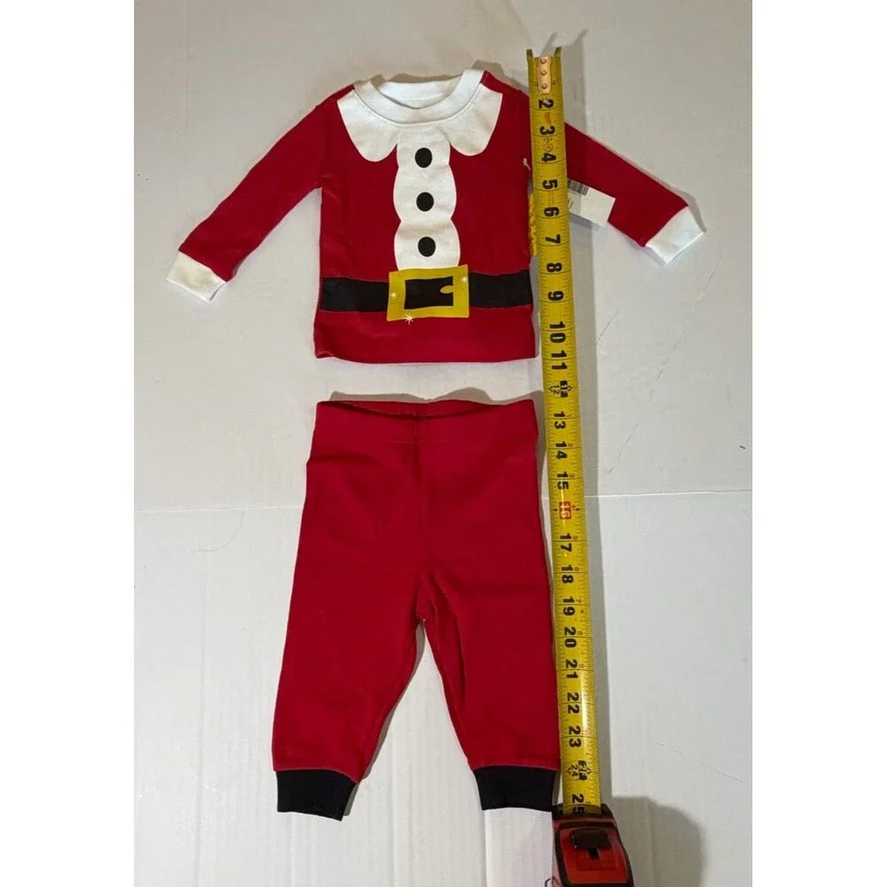 NWT The Children’s Place Baby Santa Christmas Pajama Set 3-6 Months 2 Pc